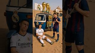 🔥 Messi vs Ronaldo | Funny Football Scene in Desert 🌵#footballshorts #ronaldo #messi #shortsfeed