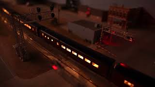 Norfolk & Western Powhatan Arrow Train at Night | Fox Valley Models