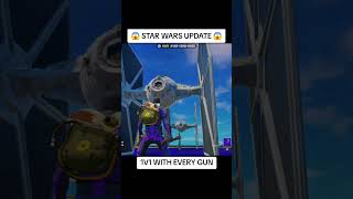 NEW STAR WAR Update is INSANE! | 1V1 WITH EVERY GUN | #shorts #fortnite #gaming #hivemaps