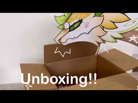 Unboxing a puppet commision!! From @ParadiseDragons!