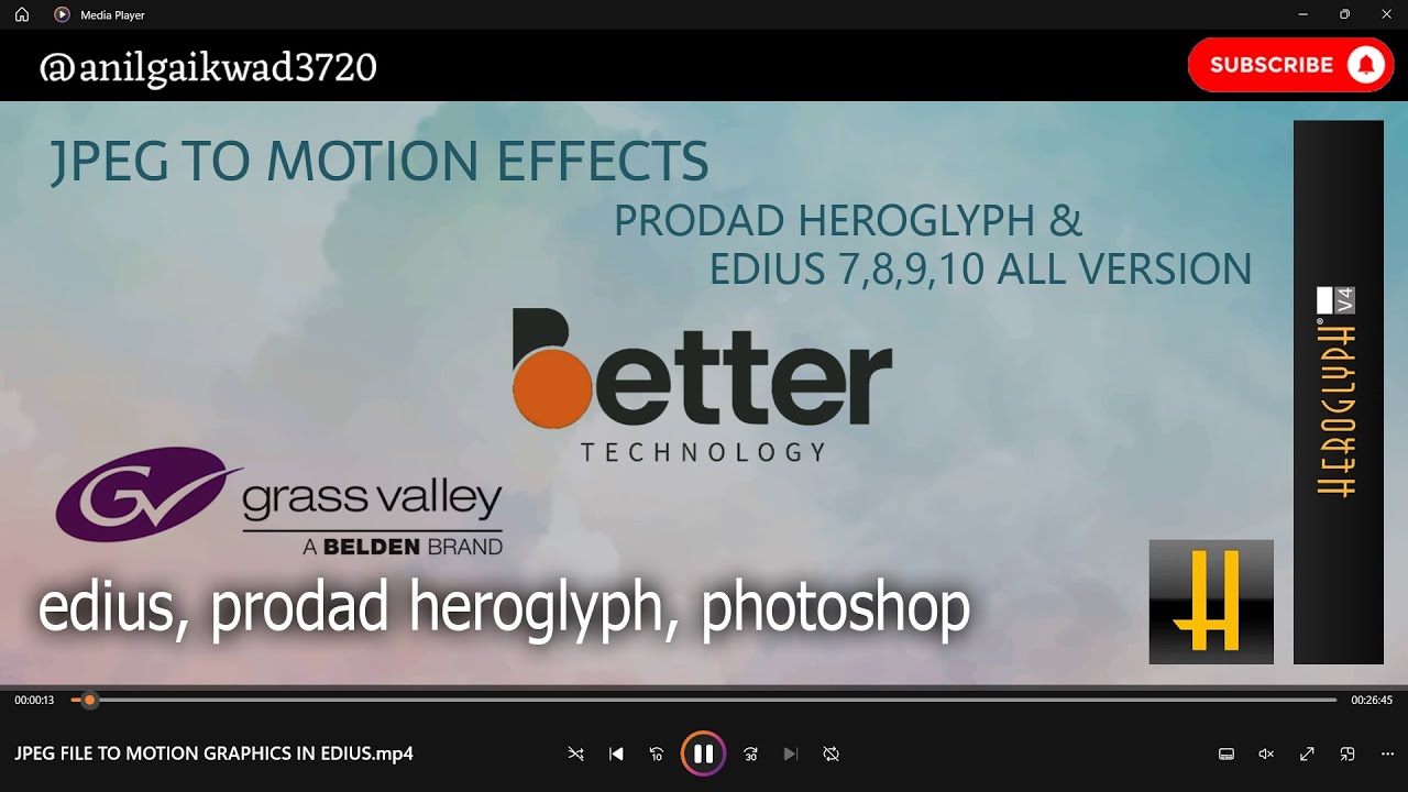 JPEG FILE TO MOTION GRAPHICS IN EDIUS