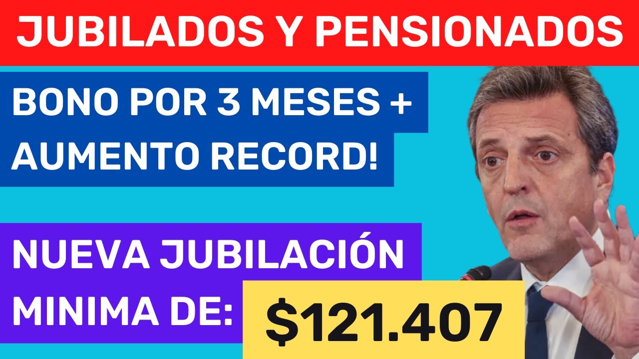 💰Aumento del 21% + NUEVO BONO x 3 meses para jubilados y pensionados ...