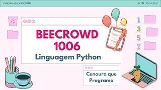Beecrowd - URI - 1006 - Média 2 - Linguagem Python