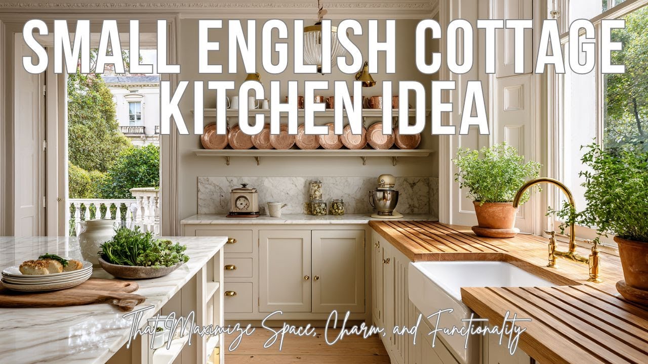 Идеи для маленькой кухни в английском коттедже, которые максимально используют пространство, прид...