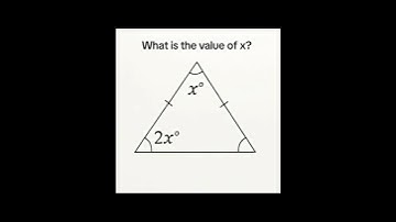 Geometry 42: What is the value of x? #mrongmathslessons #geometry