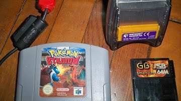 Pokemon Stadium - Official Game Boy emulator - Transfer Pak - Nintendo 64