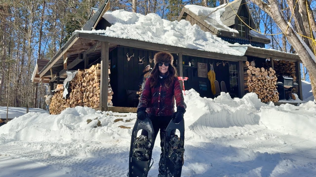 Winter Day At The Off Grid Cabin | Snow Removal - YouTube