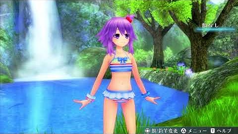 PS5「Go!Go!5次元GAME ネプテューヌ re★Verse」釣りは竿と餌を選べるよ。獲物に合わせて選択しよう！