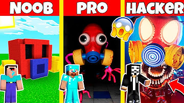 POPPY PLAYTIME CHAPTER 3 GAS MASK HOUSE BUILD CHALLENGE - NOOB vs PRO vs HACKER / Animation
