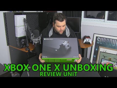 XBOX ONE X UNBOXING! (Review Unit)