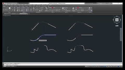 AutoCAD 2018 บทที่ 4  Ep.19 คำสั่งการใช้งาน Blend Curves
