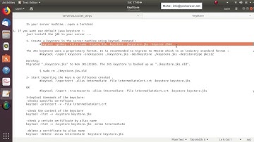 6  Server Side create Key Store Presentation