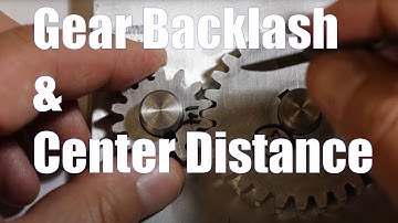 How to measure Gear Backlash and Center Distance