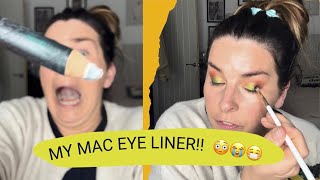 TROPICAL MAKEUP LOOK & RANCID MAC LINER 😭😷