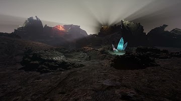 Landscaping - arid planet 4k Unreal Engine cinematic