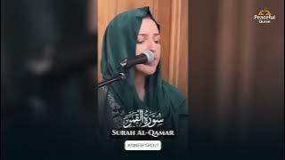 Most Beautiful Quran Recitation | Surah Al Qamar | Jennifer Grout Quran Recitation with bilal zukan