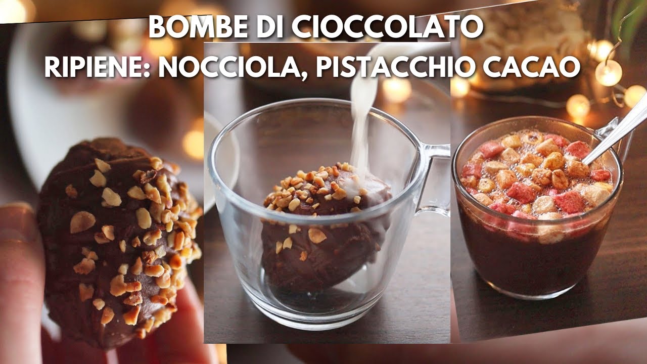CHOCO BOMB | BOMBA di CIOCCOLATO RIPIENA GUSTO NOCCIOLE, PISTACCHIO ...
