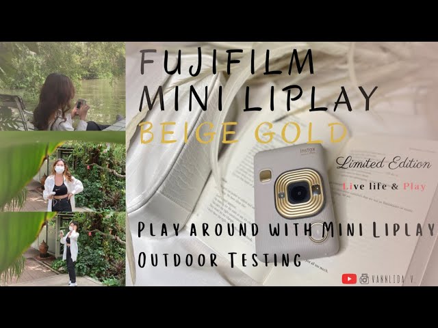 Fujifilm | Instax MIni Liplay | Limited Edition-Beige Gold | Outdoor  Photography
