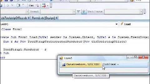 Visual Basic 2008 - Custom Toolstrip Renderer Office Style