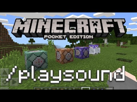 Minecraft Pe How To Use The Playsound Command For Mobs Youtube