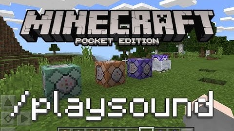 Minecraft PE - How To Use The Playsound Command For Mobs!