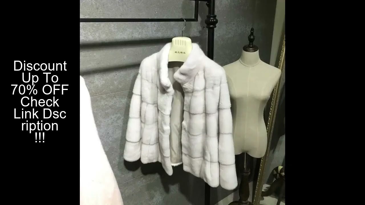 Women's Real Mink Fur Jacket Short Coat European Street Style Warm Casual Fashion Ladies Outerwear