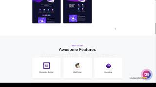 Mia - App Landing WordPress Theme landing page creative app landing theme screenshot 3