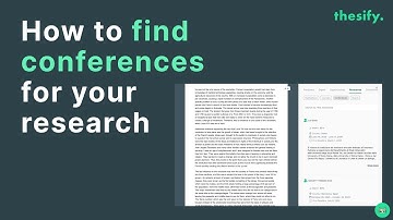 How to find a conference for your research