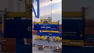 Unloading Container Ship⚓️🚢 Turkey #PortOperations #ShipLoading#ContainerHandling #MaritimeWork