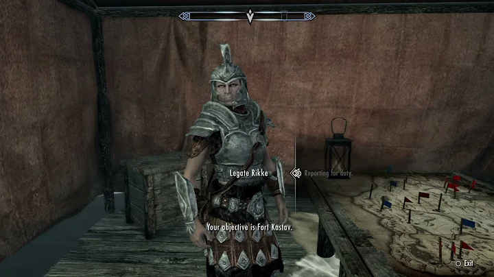 Skyrim how to fix legate Rikke reporing for duty bug.