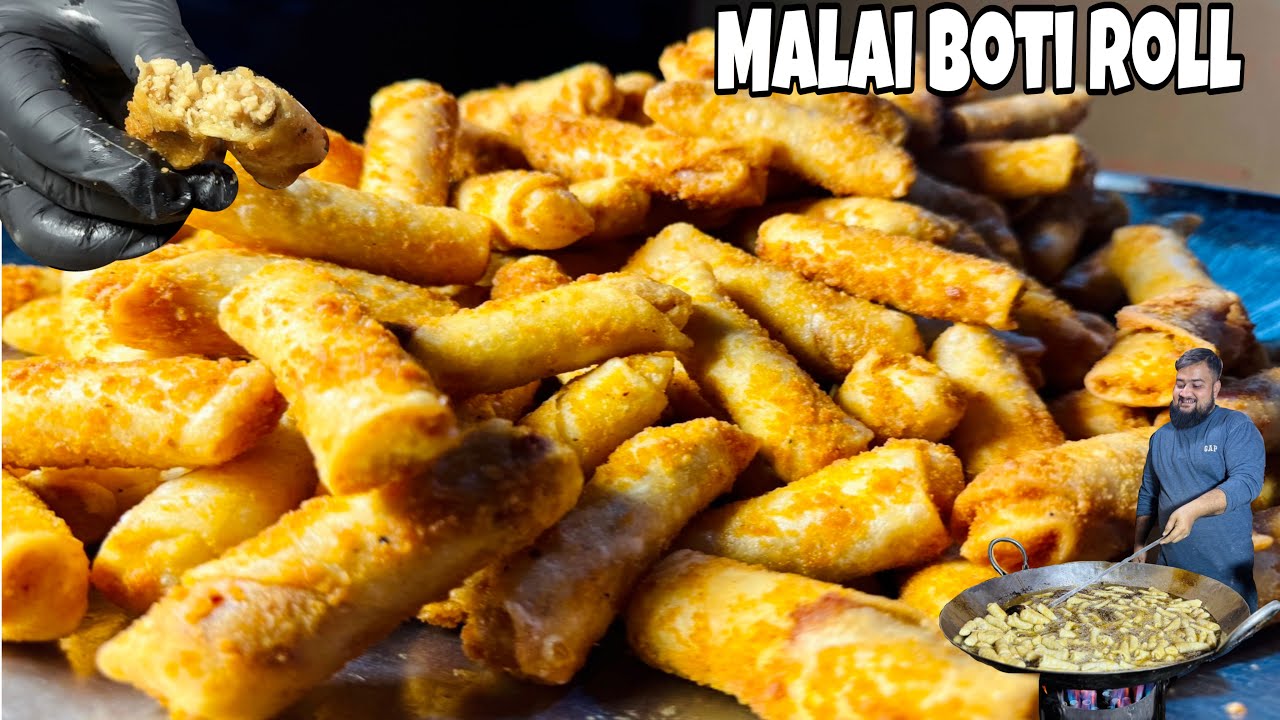 Malai boti roll | Crispy roll recipe | Ramdan SEp2 | by farooq ghouri