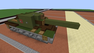 Minecraft WW2 Build Tutorial: SU-100Y
