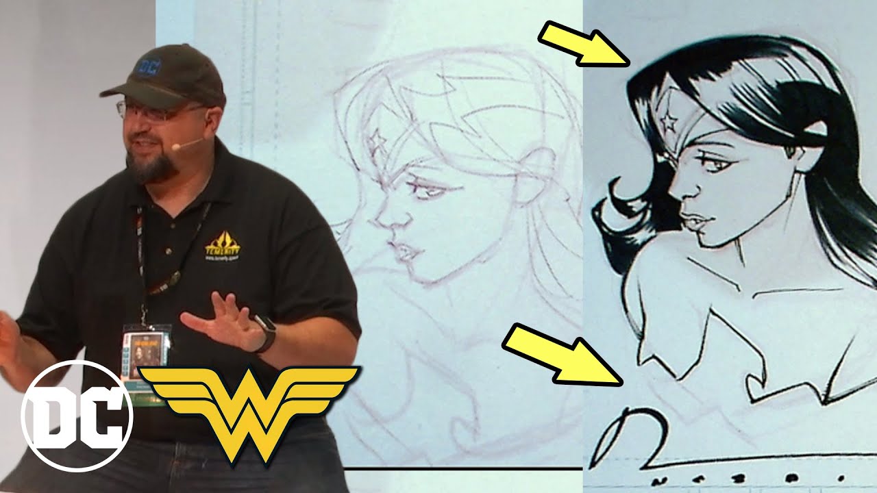 How to Draw Wonder Woman with Chad Hardin | DC Comics Art Academy - YouTube