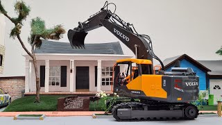 1:16 RC VOLVO EC160E EXCAVATOR DIGGER Double E RTR, E568-003 [Unboxing and first test]