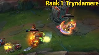 Rank 1 Tryndamere: He SOLO KILLED Challenger Renekton at Level 1!