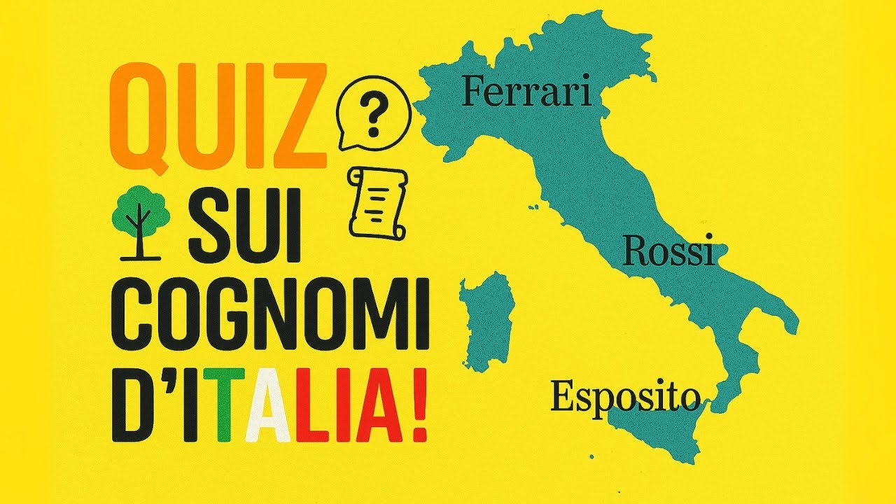 Conosci Davvero i Cognomi in Italia? 🔎 Mettiti alla Prova!