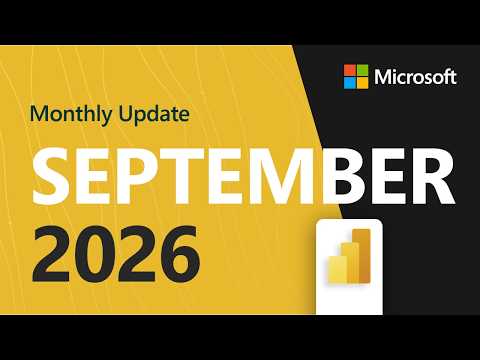 Power BI Update - September 2026