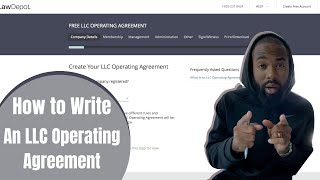 How To Write An LLC Operating Agreement 2024
