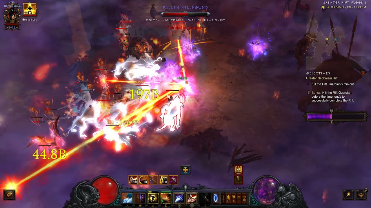 Diablo 3 - Season 23 - Wizard - Solo - Greater Rift 139 - Rank 7 EU