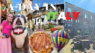 A DAY IN ITALY VLOG: Aosta Valley, Pizza, Museum & Roman Ruins, Mont Blanc Tunnel, Beautiful Scenery screenshot 2