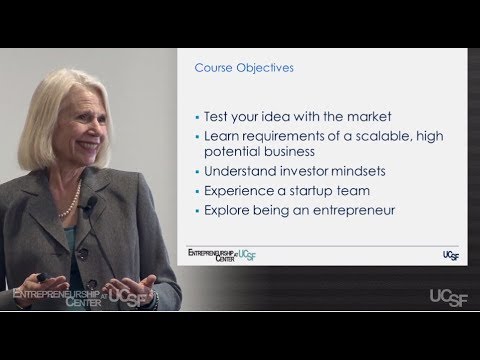 Course Introduction |  UCSF Entrepreneurship Center Startup 101