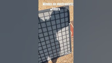 Electrostatic filter cleaning with Windex