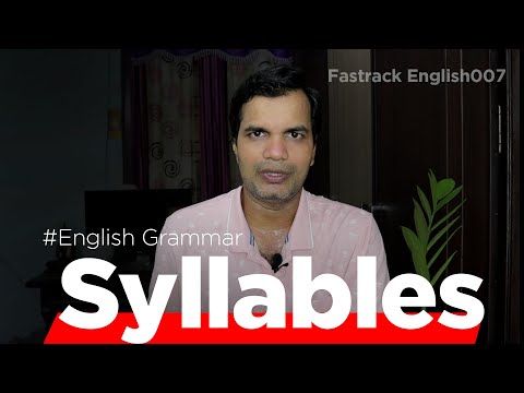 Syllables - English
