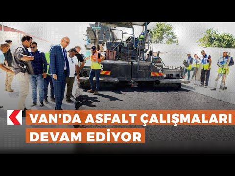 Van'da asfalt çalışmaları