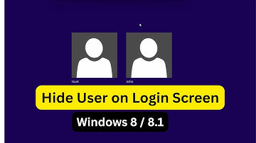 👉 How to Hide User Accounts on Windows 8/8.1 Login Screen | Easy Tutorial💻