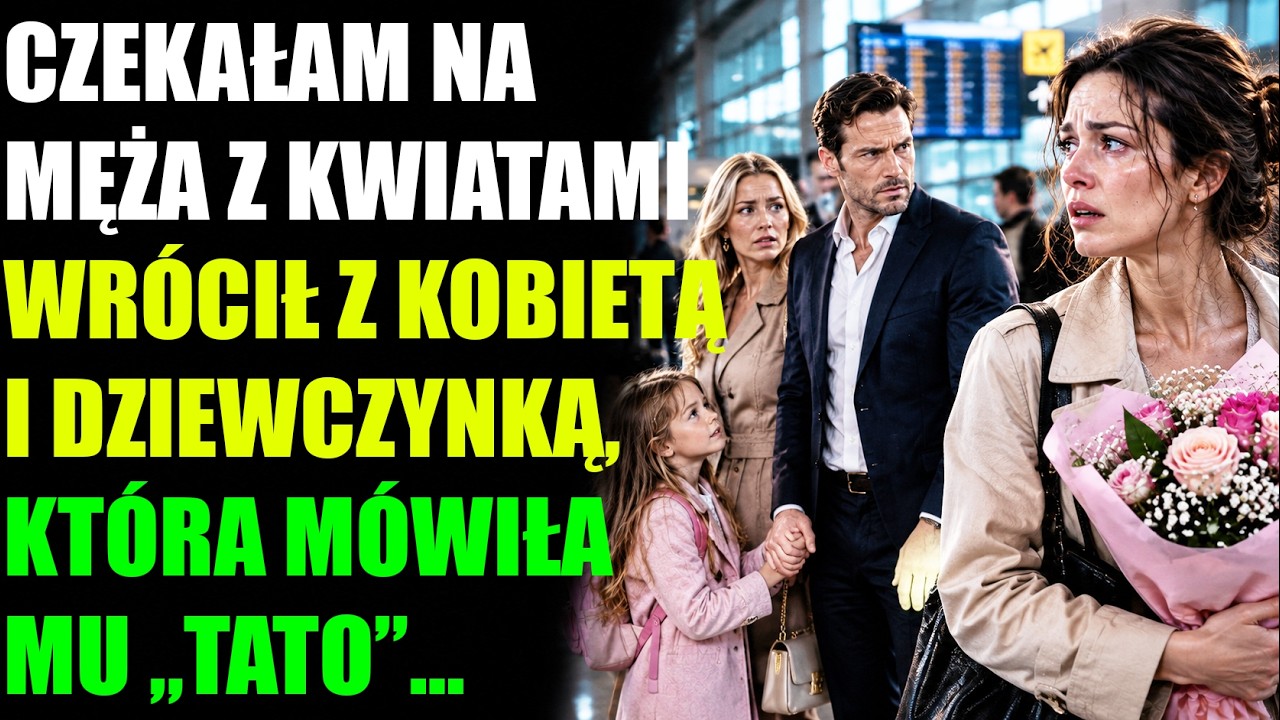 Stałam na lotnisku z bukietem kwiatów, czekając na męża po trzech miesiącach delegacji. Serce biło mi szybciej, gdy zobaczyłam go wychodzącego z hali. Ale obok niego szła obca kobieta, a między...