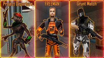 [Short Half Life Maps  - Project Departure, Freeman and Grunt Match] Mod Full Walkthrough