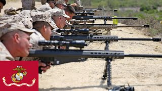 US Marines. M107 Powerful Special Purpose Large Caliber Rifle.