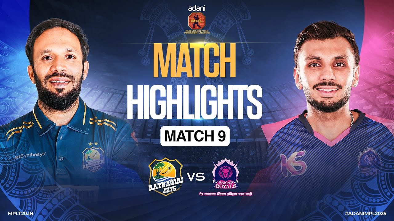 Azim Kazi Inspires Ratnagiri to 67-run Triumph Over Raigad | Match 9 Highlights | MPL 2025