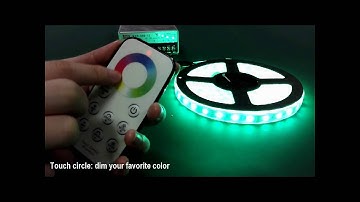 T3 RGB wireless touch remote controller
